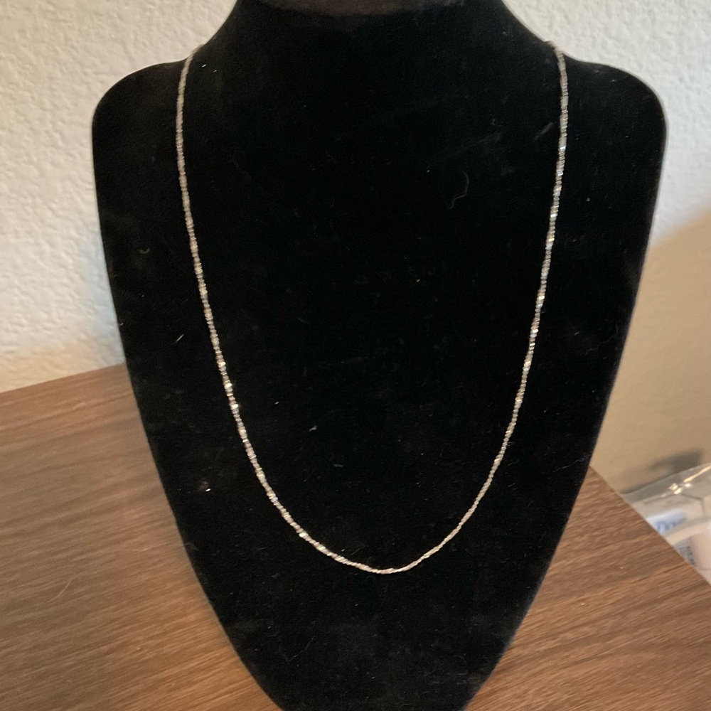 Elegant Sterling Silver Twist Necklace-Made in Italy